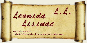 Leonida Lisinac vizit kartica
